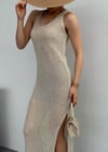 KREM 1003 SİMLİ AJURLU ELBİSE 