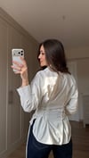 KREM 1005 BEL KORSELİ GÖMLEK