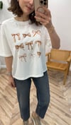 KREM 1031 KURDELE BASKILI TSHİRT