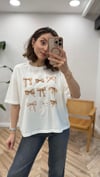 KREM 1031 KURDELE BASKILI TSHİRT