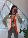 KREM 3278 GARNİLLİ CEKET 
