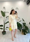 KREM 4129 PİLİSE ELBİSE