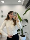 KREM 4380 UZUN KOL TRİKO HIRKA 