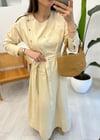 KREM 4727 GABARDİN ELBİSE
