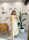 KREM 4731 TENCEL KOLSUZ ELBİSE