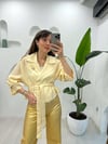 KREM 4844 TENCEL KISA TRENÇ 