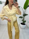 KREM 4844 TENCEL KISA TRENÇ 