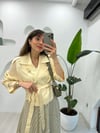 KREM 4844 TENCEL KISA TRENÇ 