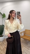 KREM 6626 VOLANLI BLUZ 
