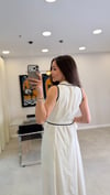 KREM 7414 BİYELİ ELBİSE