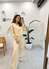 KREM 8511 ÜÇ İPLİK CEKET PANTOLON TAKIM 