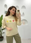 KREM MEYVELİ SWEAT 