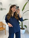 LACİVERT 0001 PARAŞÜT GÖMLEK 