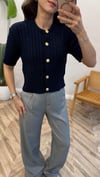 LACİVERT 0147 KISA KOL HIRKA 
