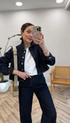 LACİVERT 0185 DENİM GÖMLEK PANTOLON TAKIM 