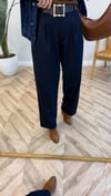 LACİVERT 0604 KEMERLİ PANTOLON 