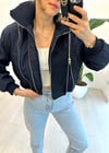 LACİVERT 0686 FERMUARLI MONT 