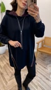 LACİVERT 0731 FERMUAR DETAY SWEAT