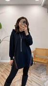 LACİVERT 0731 FERMUAR DETAY SWEAT
