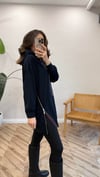 LACİVERT 0731 FERMUAR DETAY SWEAT