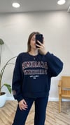 LACİVERT 0754 YAZILI SWEATSHİRT 