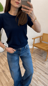 LACİVERT 0779 TRİKO BLUZ