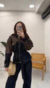LACİVERT 0836 ÇİFT RENK DENİM TAKIM 