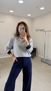 LACİVERT 1005 ÇİZGİLİ SWEAT 