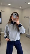 LACİVERT 1005 ÇİZGİLİ SWEAT 