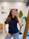 LACİVERT 10426 ARKASI DÜĞME DETAY TRİKO 