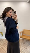 LACİVERT 1083 FULARLI SWEAT