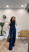 LACİVERT 1190 BLUZ PANTOLON  TAKIM 