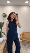 LACİVERT 1190 BLUZ PANTOLON  TAKIM 