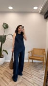 LACİVERT 1190 BLUZ PANTOLON  TAKIM 