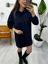 LACİVERT 1231 SWEAT ELBİSE