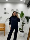 LACİVERT 1273 BOĞAZLI SWEATSHİRT