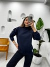 LACİVERT 1273 BOĞAZLI SWEATSHİRT