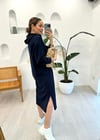 LACİVERT 1275 ÜÇ İPLİK ELBİSE 