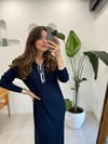 LACİVERT 1410 TRİKO ELBİSE 