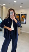 LACİVERT 1425 GÖMLEK TAKIM 