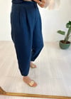 LACİVERT 1465 KETEN PANTOLON