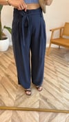LACİVERT 1716 KUŞAKLI PANTOLON 