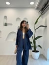 LACİVERT 2078 KİMONO TAKIM 