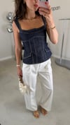 LACİVERT 2348 DENİM BLUZ 