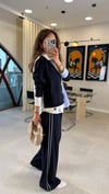 LACİVERT 2435 YANI ÇİZGİLİ PANTOLON 