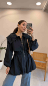 LACİVERT 2450 KISA TRENÇ 