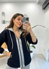LACİVERT 24508 FERMUARLI HIRKA 