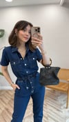 LACİVERT 24823 DENİM TULUM 