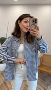 LACİVERT 2601 ÇİZGİLİ GÖMLEK 