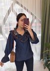 LACİVERT 2656 BLUZ 